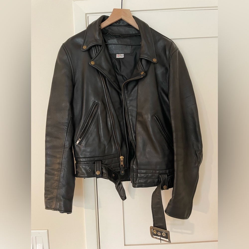 Classic Black Leather Biker Jacket